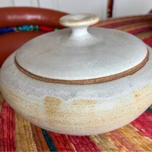 Authentic Reproduction of a Ceramic Lidded Pot from the Moravian Pottery & Tile